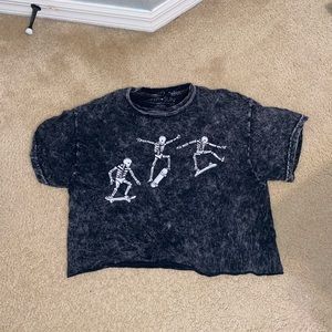 black skeleton shirt